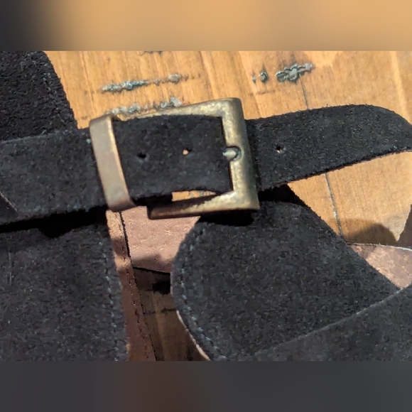 F.P. sz.6.5 (36.5) Cedar Clog Platform Suede - Picture 12 of 14